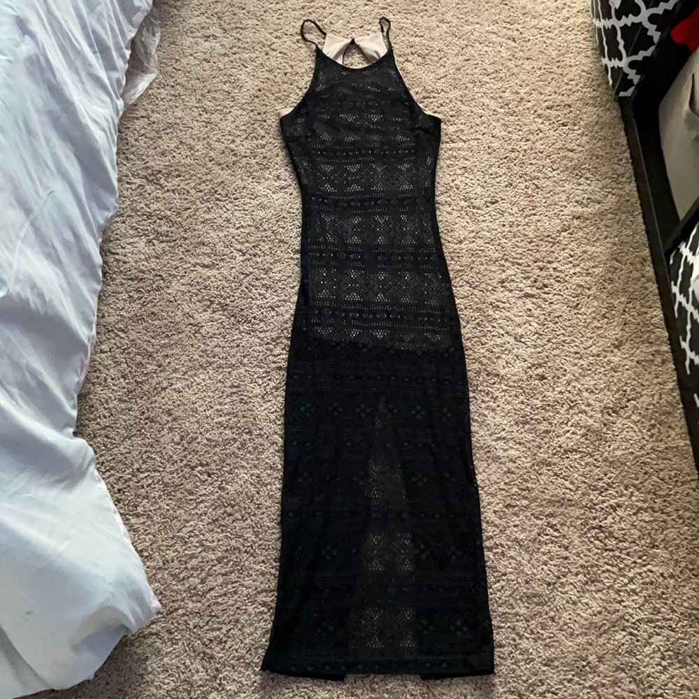 Black maxi dress from the brand poetry